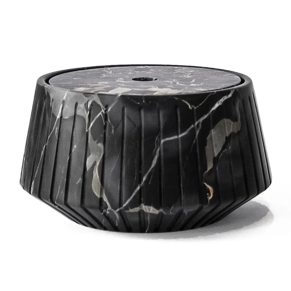 Portaoggetti a Righe Marmo Bianco Carrara o Nero Portoro Design - Cairo