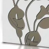 Portaombrelli in Legno Bianco Design Moderno con Decori Floreali - Caracalla