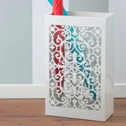 Portaombrelli in Legno Colorato dal Design Moderno con Decori Arabi - Dubai