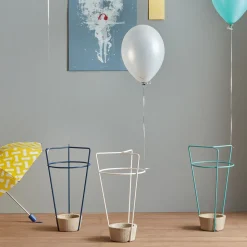 Portaombrelli in Metallo Colorato e Cemento di Design Moderno Italiano - Rachid