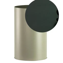 Porta Pellet Cilindrico con Coperchio in Diverse Finiture Made in Italy - Fenicottero