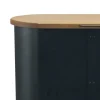 Porta Pellet in Metallo con Ruote e Coperchio in Legno Made in Italy - Bisonte