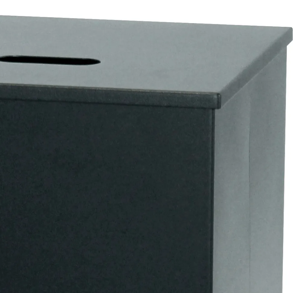 Porta Pellet Quadrato in Acciaio Verniciato Nero e Ruote Made in Italy - Pappagallo