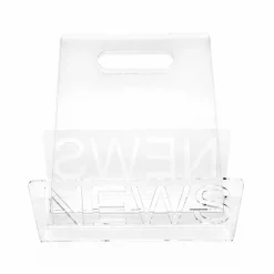 Portariviste di Design in Plexiglass Nero o Trasparente Made in Italy – Omar