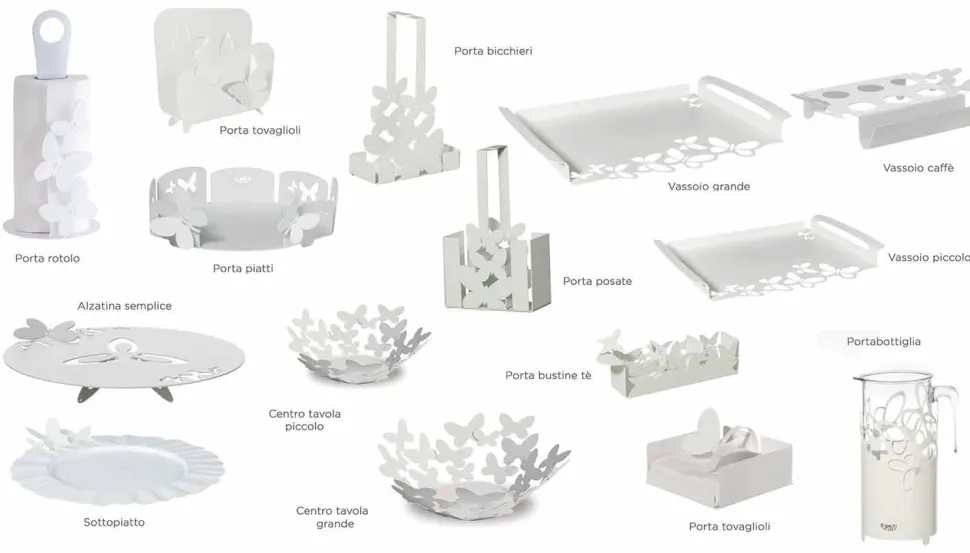 Portarotolo da Cucina Moderno Fatto a Mano in Ferro, Made in Italy – Leida