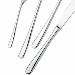 Posate da Tavola in Acciaio Inox Lucido Design Moderno Lusso 24 Pezzi - Bijou