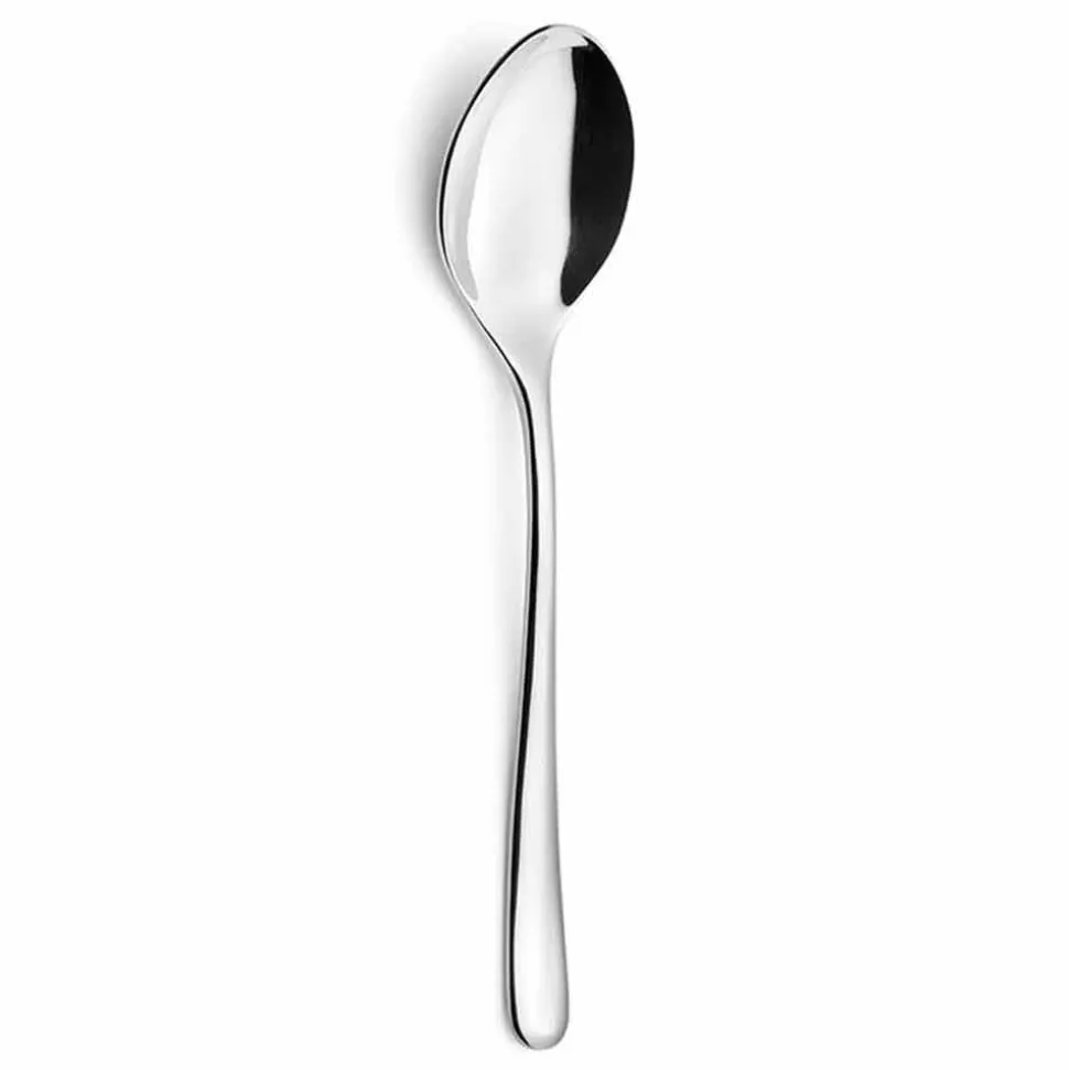 Posate da Tavola in Acciaio Inox Lucido Design Moderno Lusso 24 Pezzi - Bijou