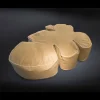 Pouf da esterno e interno in ecopelle nautica idrorepellente Philo