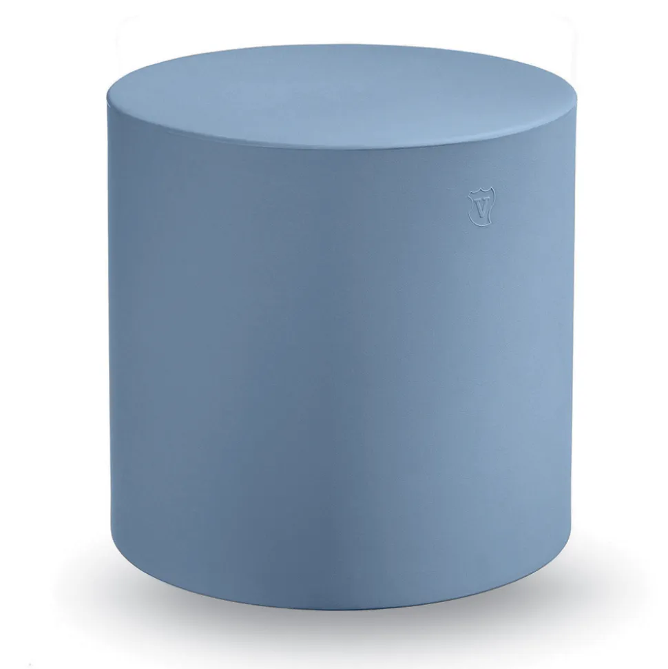 Pouf da Giardino Cilindrico in Polietilene Colorato Made in Italy - Viky