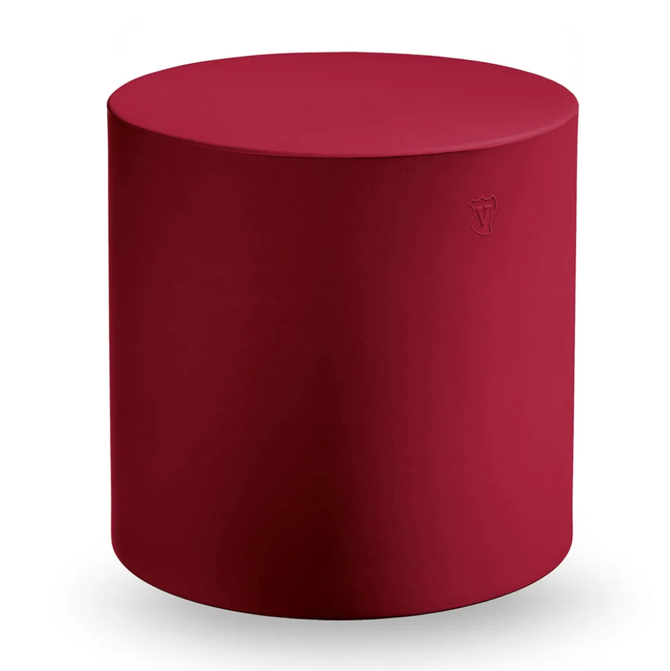 Pouf da Giardino Cilindrico in Polietilene Colorato Made in Italy - Viky