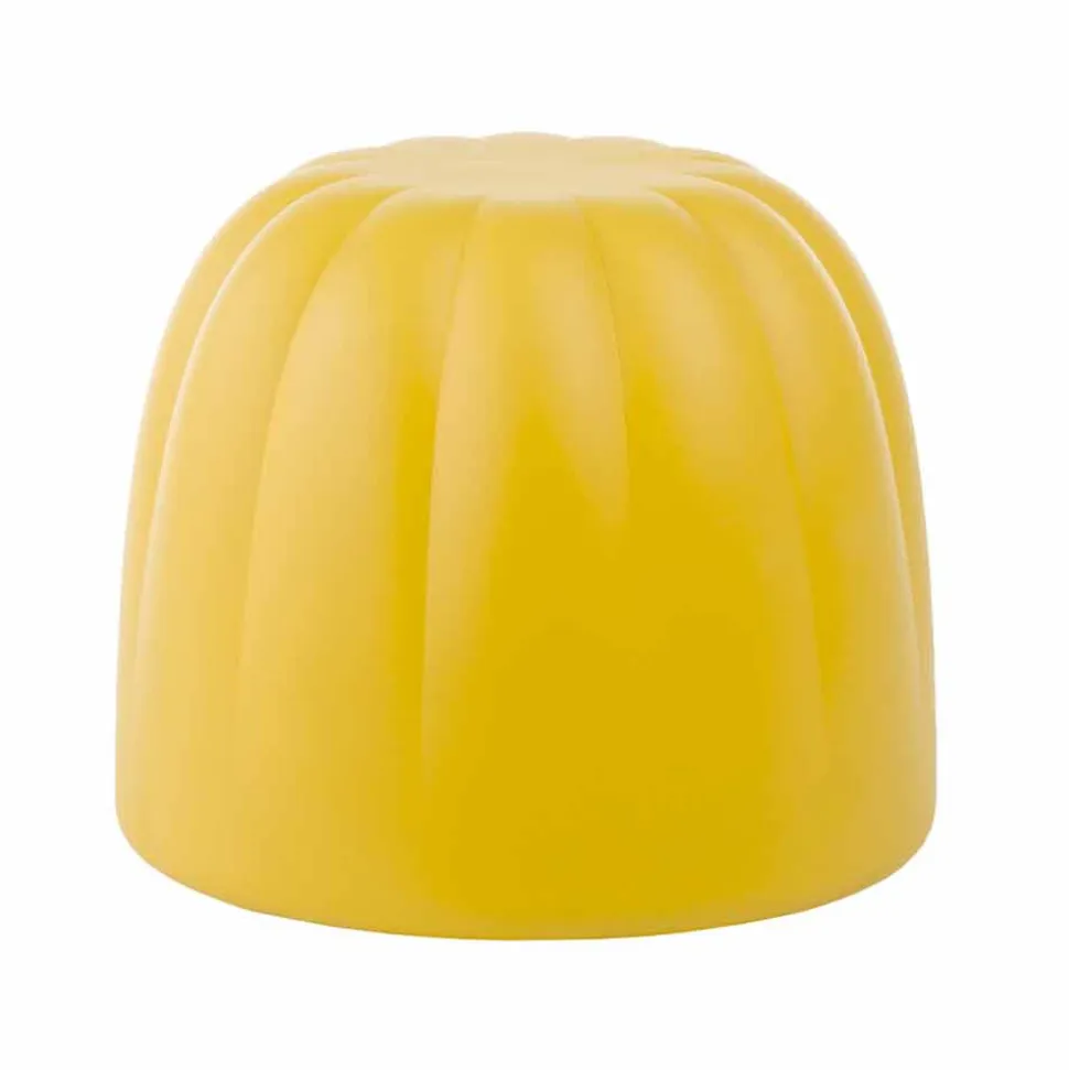 Pouf morbido colorato Slide Gelee in poliuretano prodotto in Italia
