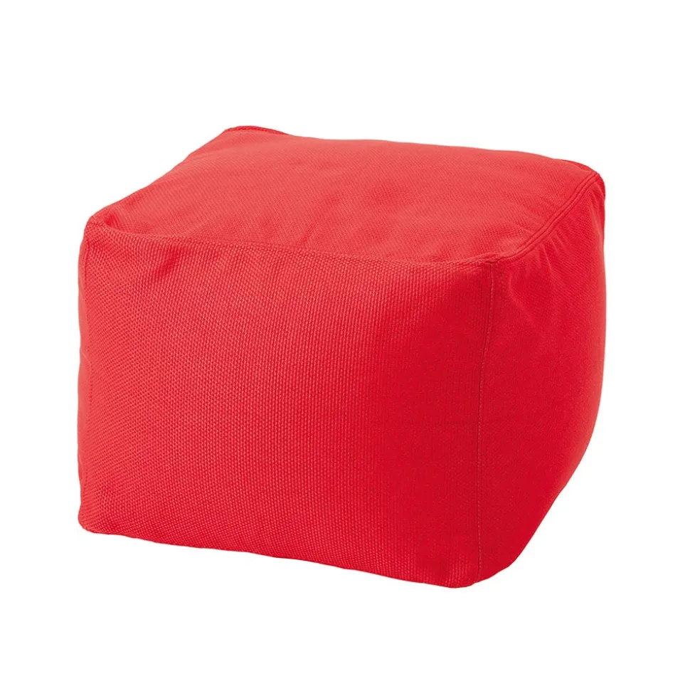 Pouf Morbido Quadrato da Interno ed Esterno in Tessuto Vari Colori - Naemi