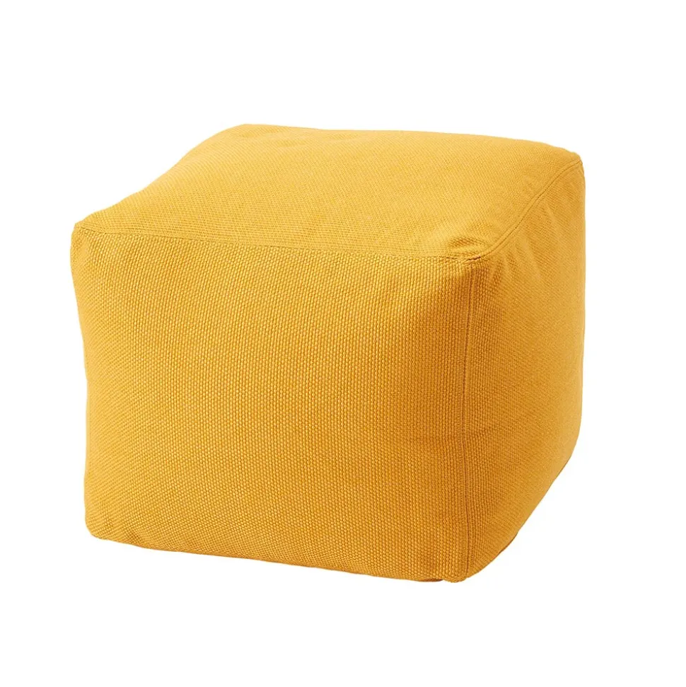 Pouf Morbido Quadrato da Interno ed Esterno in Tessuto Vari Colori - Naemi