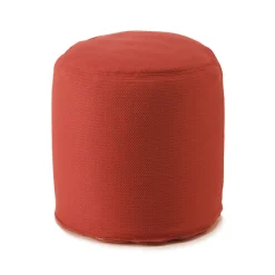 Pouf Morbido Rotondo da Salotto Interno o Esterno in Tessuto Colorato - Naemi