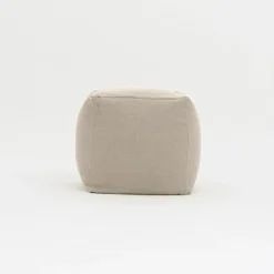 Pouf per il Giardino in Tessuto Outdoor Color Melange Beige - Maestrale