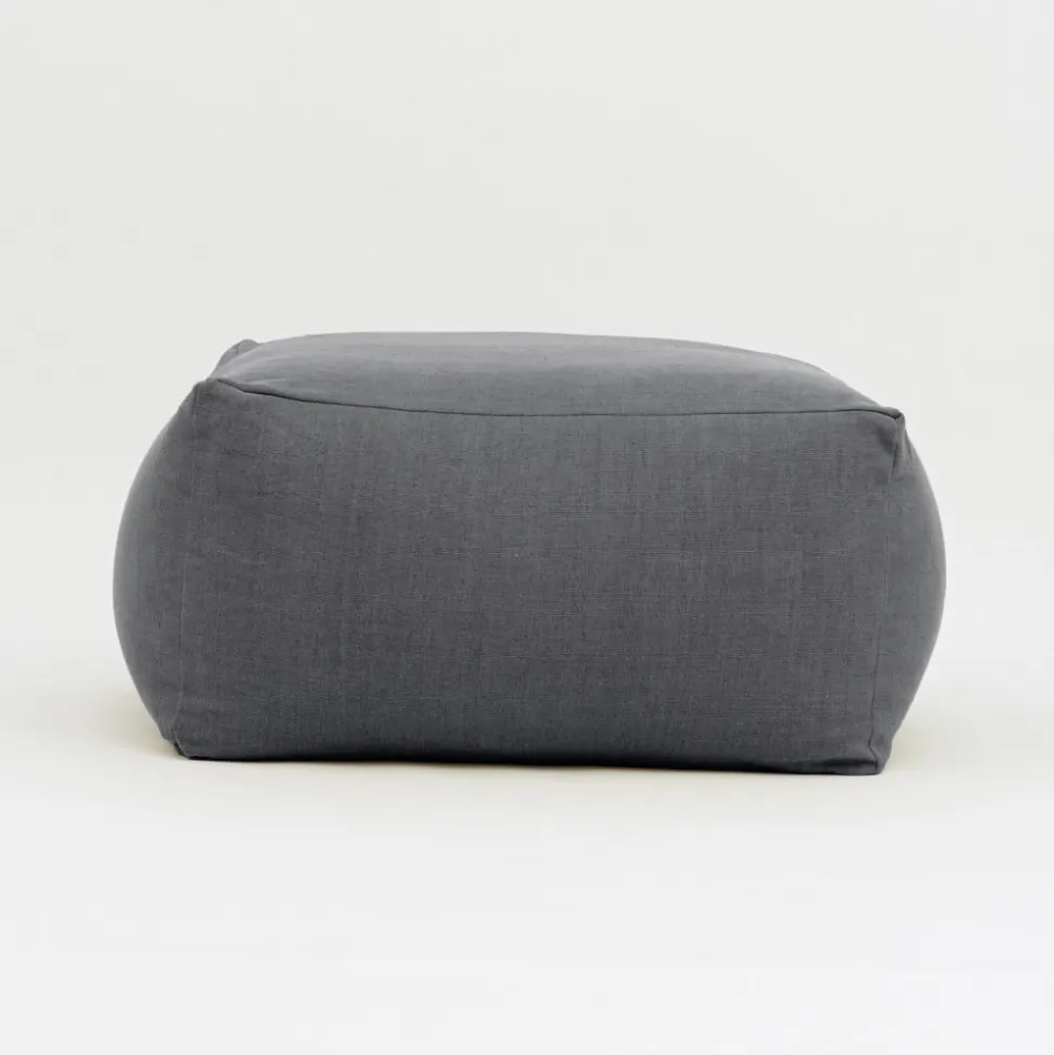 Pouf Tavolino per il Giardino in Tessuto Outdoor Color Antracite - Maestrale