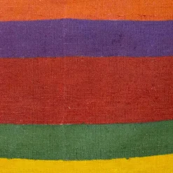 Pregiato Grembiule d'Arte Artigianale in Canapa Dipinto a Mano Made in Italy