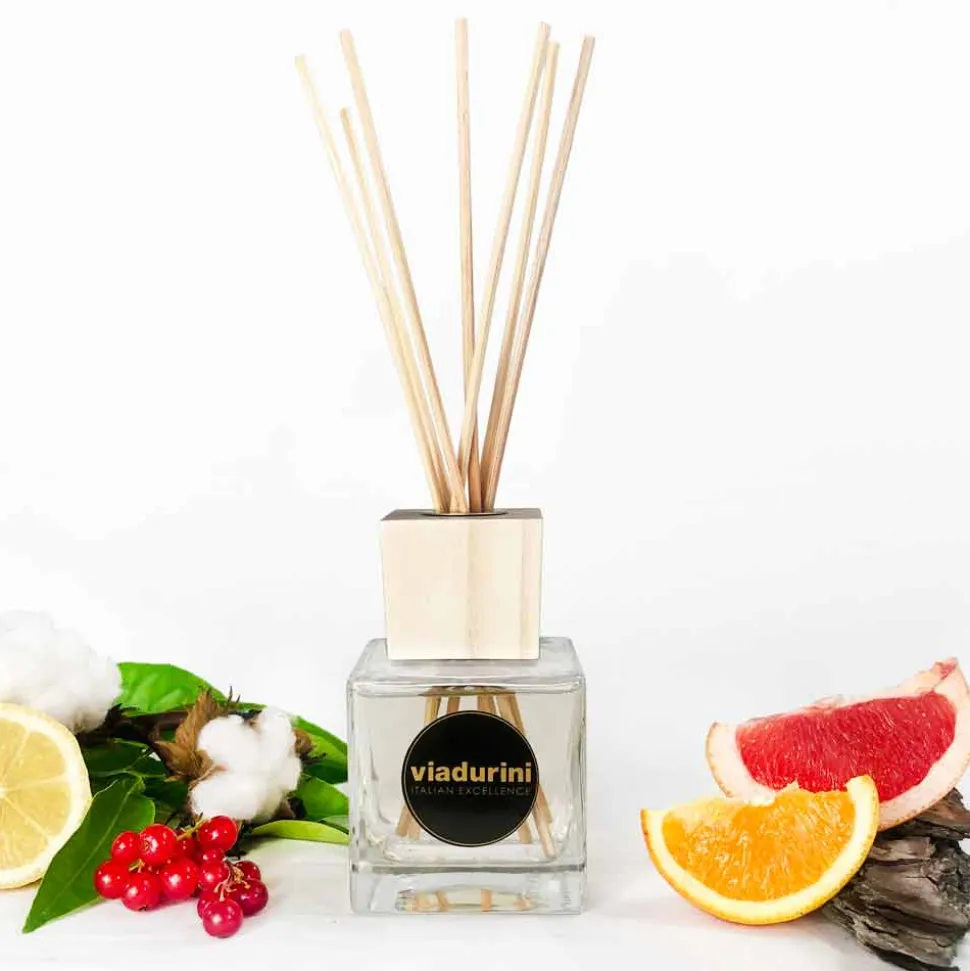 Profumatore Ambiente Cotone e Canapa 200 ml con Bastoncini - Acquadipositano