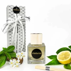 Profumatore Ambiente Fragranza Cuoio 200 ml con Bastoncini - Lavecchiavenezia