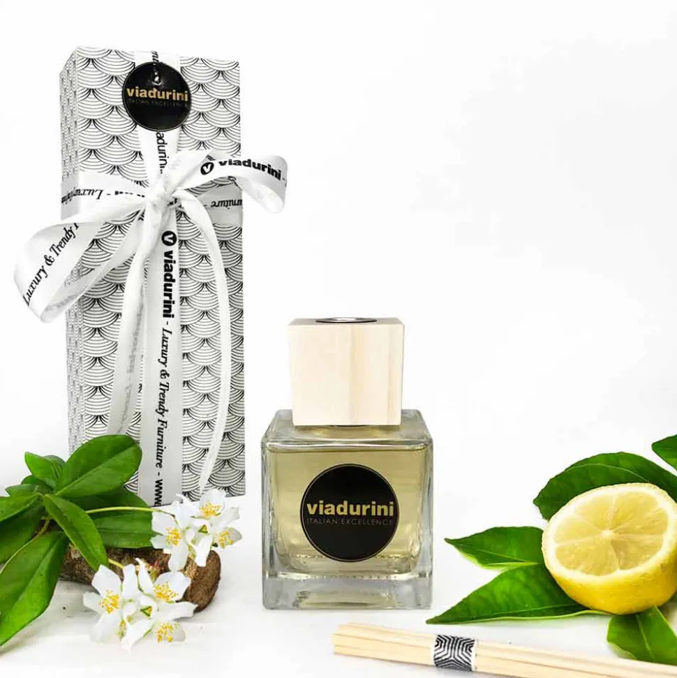 Profumatore Ambiente Fragranza Cuoio 200 ml con Bastoncini - Lavecchiavenezia