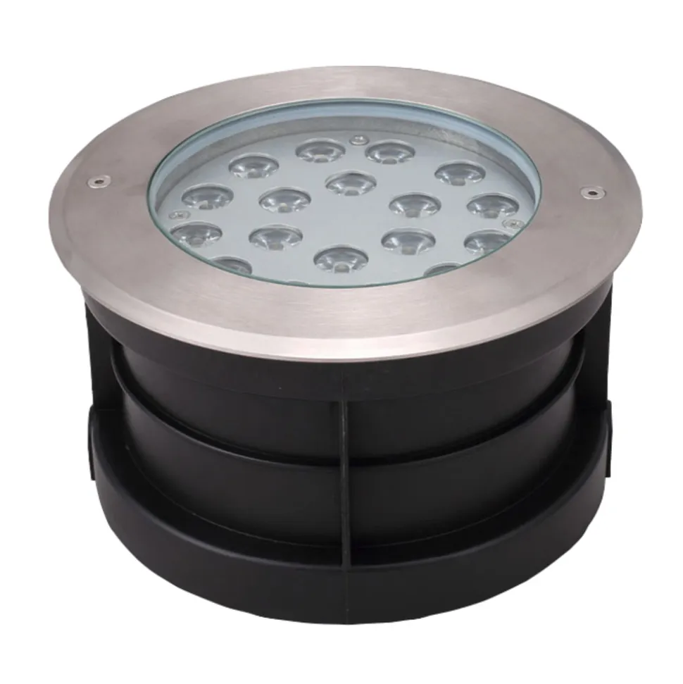 Proiettore, Faretto Rotondo con Led da Esterno in Acciaio Inox - Dakota