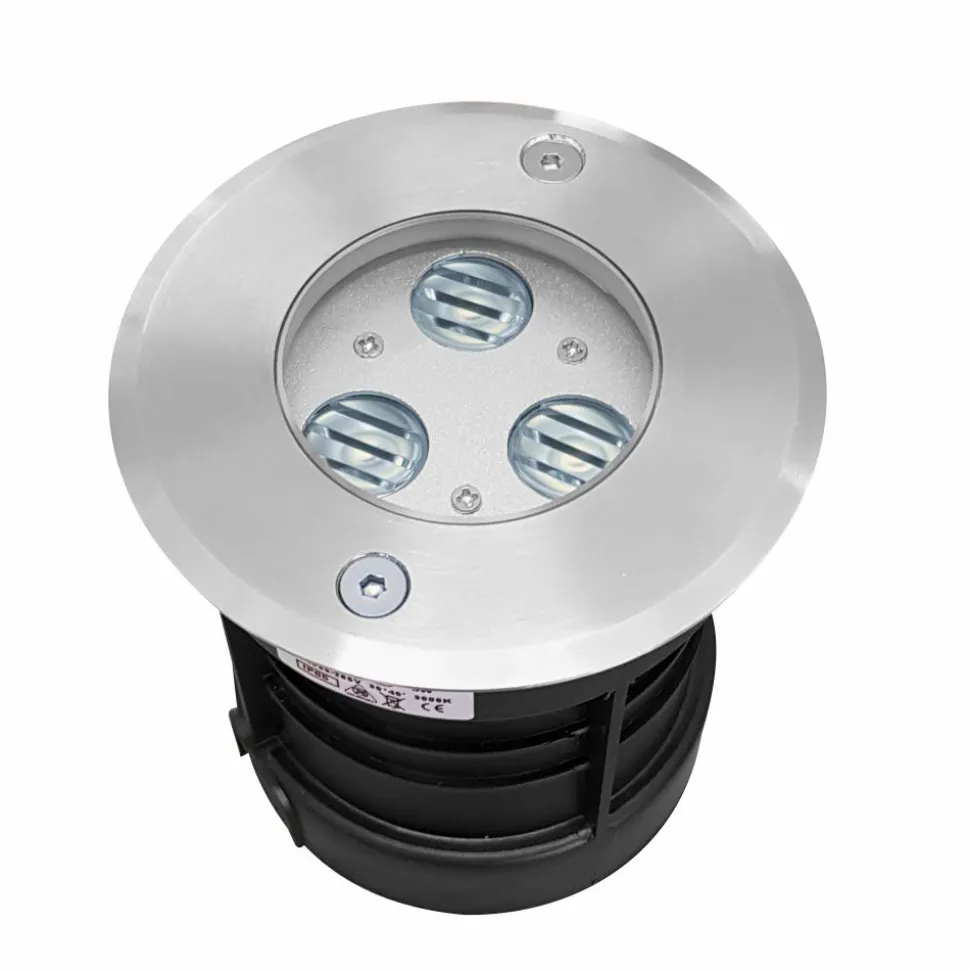 Proiettore, Faretto Rotondo con Led da Esterno in Acciaio Inox - Dakota