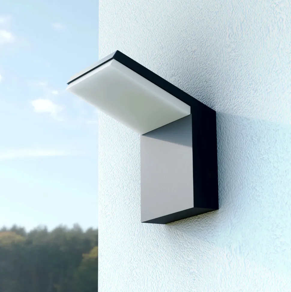 Proiettore LED 18W Applique da Esterno in Alluminio Bianco o Nero - Nerea