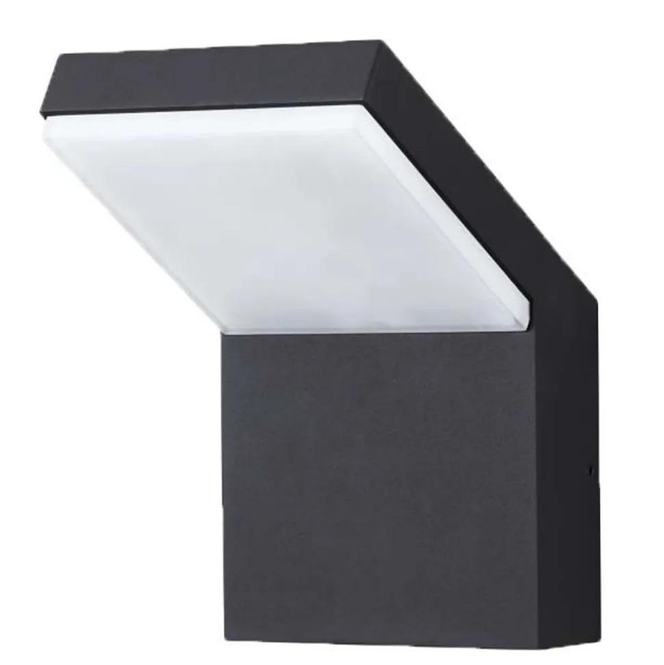 Proiettore LED 18W Applique da Esterno in Alluminio Bianco o Nero - Nerea
