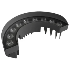 Proiettore Led 9W da Esterno in Alluminio Finitura Nero Opaco - Tudor