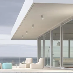 Proiettore Plafoniera Led Orientabile in Alluminio Bianco o Nero - Point
