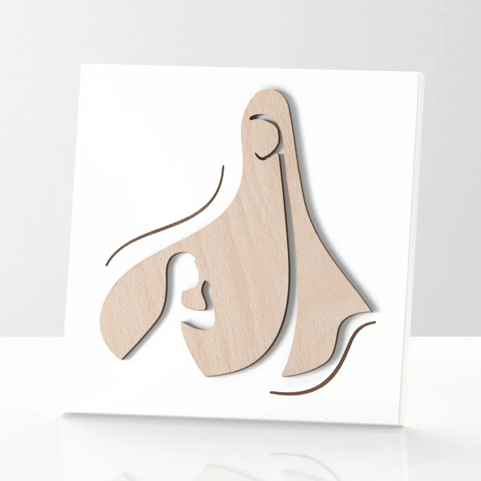 Quadretto con Scena Sacra Apparizione dell'Angelo alla Madonna Made in Italy - Babuska