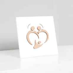 Quadretto della Sacra Famiglia con Incisione Laser Made in Italy - Zuleika