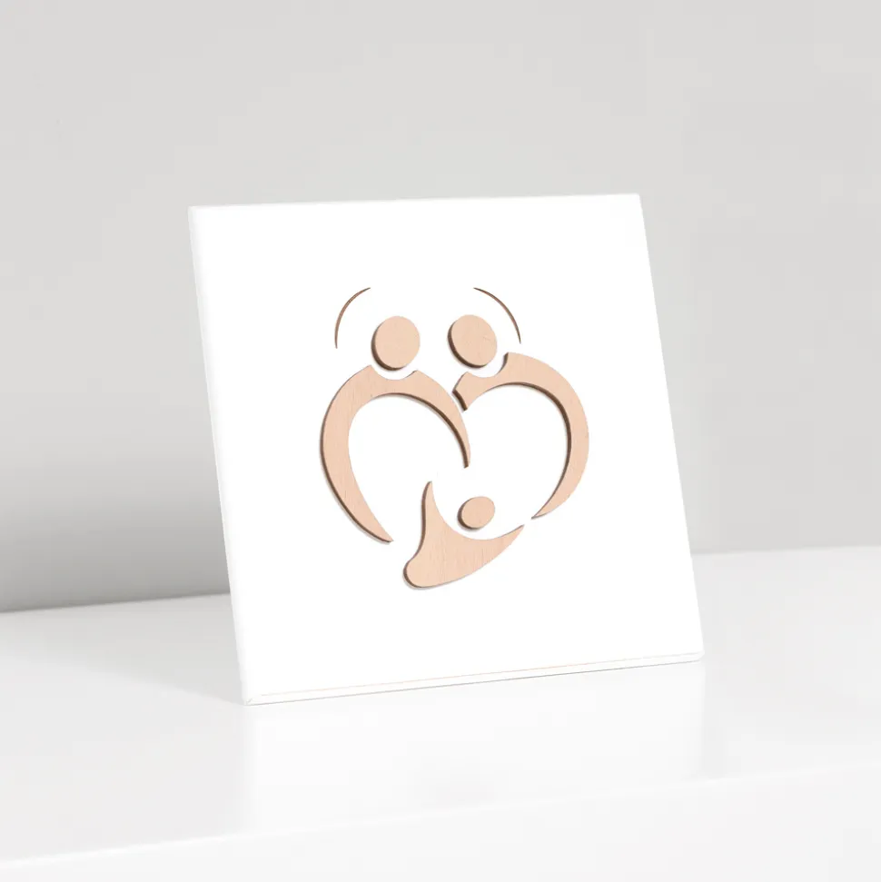 Quadretto della Sacra Famiglia con Incisione Laser Made in Italy - Zuleika
