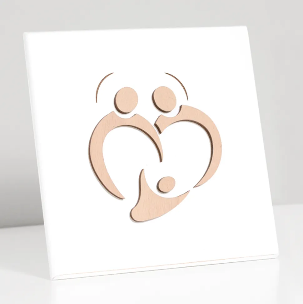 Quadretto della Sacra Famiglia con Incisione Laser Made in Italy - Zuleika