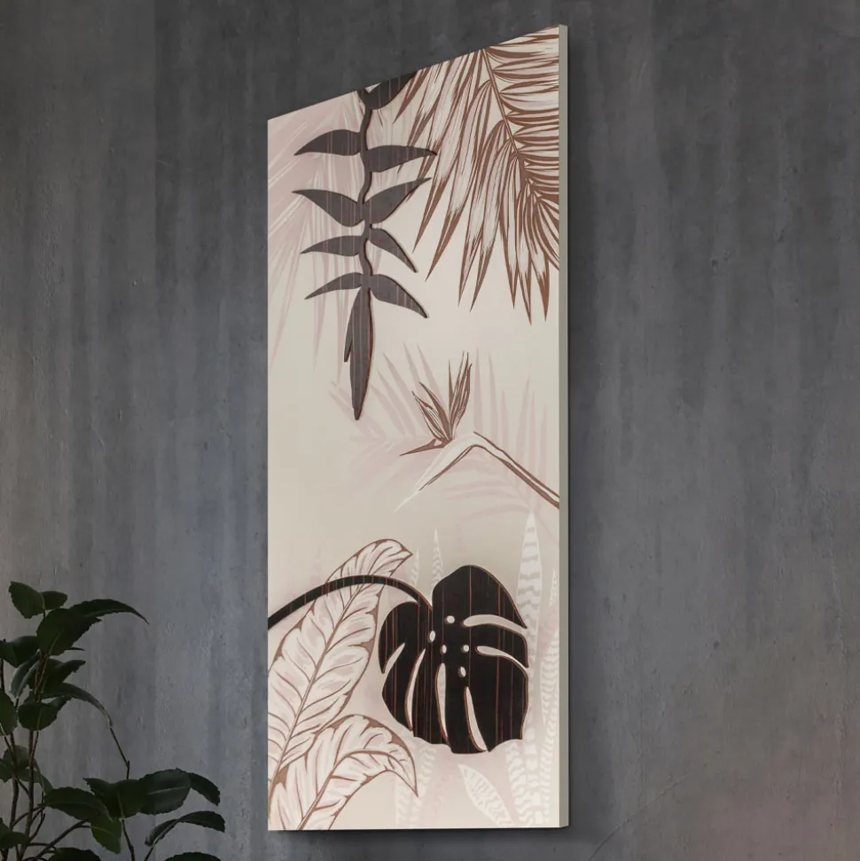 Quadro con Motivo Tropicale Realizzato con il Laser Made in Italy - Saeko