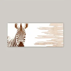 Quadro con Zebra Realizzato con il Laser Made in Italy - Yuuka