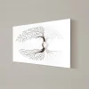 Quadro Inciso a Laser con Albero e Cuore di Famiglia Made in Italy - Aletha