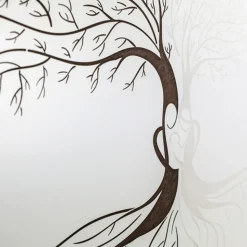 Quadro Inciso a Laser con Albero e Cuore di Famiglia Made in Italy - Aletha