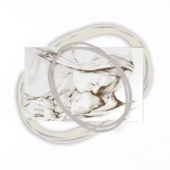 Quadro Inciso a Laser con Bacio di Maria a Gesù Made in Italy - Sylvie