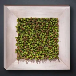 Quadro Moderno da Parete in Metallo e Foglie Artificiali Made in Italy - Trimo