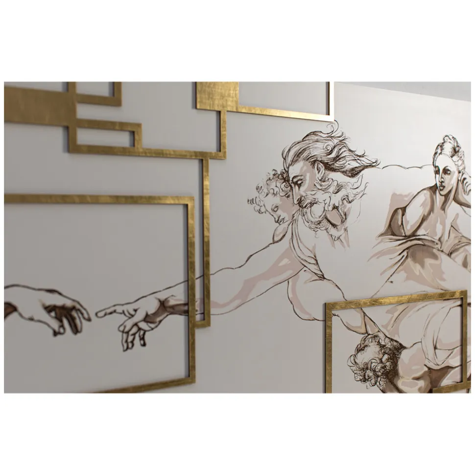 Quadro Realizzato con il Laser che Raffigura la Creazione Made in Italy - Pirucchio