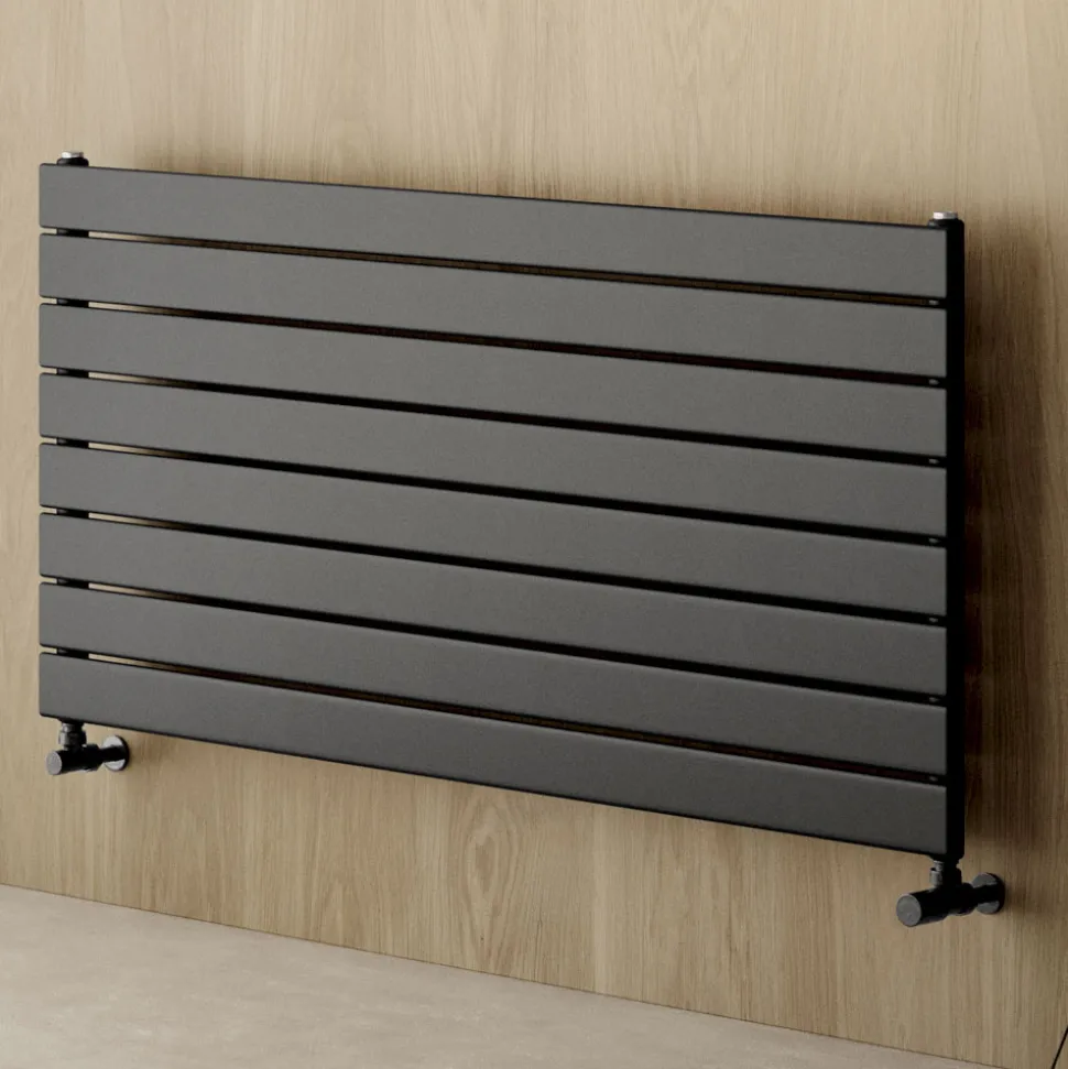 Radiatore Singolo Idraulico in Acciaio al Carbonio Nero Made in Italy - Ciro
