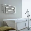 Radiatore termoarredo idraulico cromato Snake Scirocco H, di design