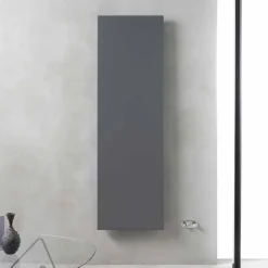Radiatore Verticale di Design in Acciaio Grigio Ardesia fino a 626 W - Ice