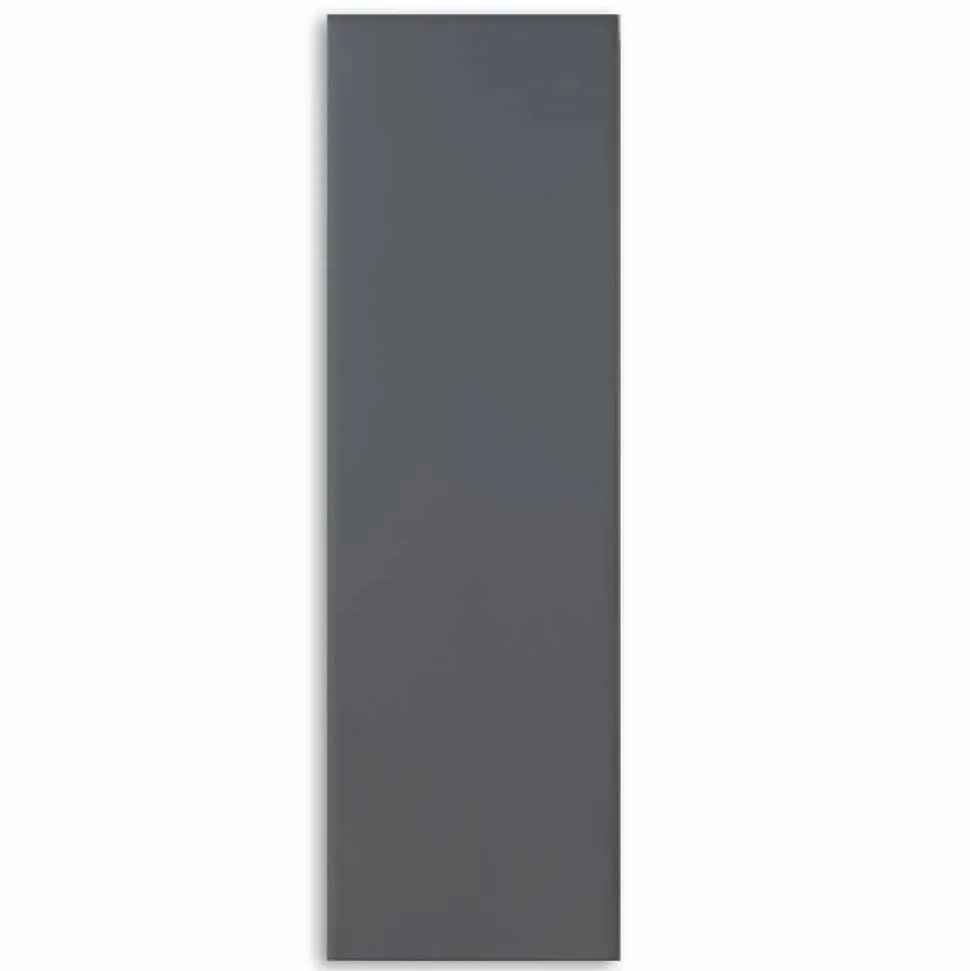 Radiatore Verticale di Design in Acciaio Grigio Ardesia fino a 626 W - Ice