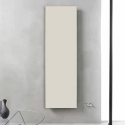 Radiatore Verticale di Design in Acciaio Bianco Grigiastro fino a 839 W - Ice