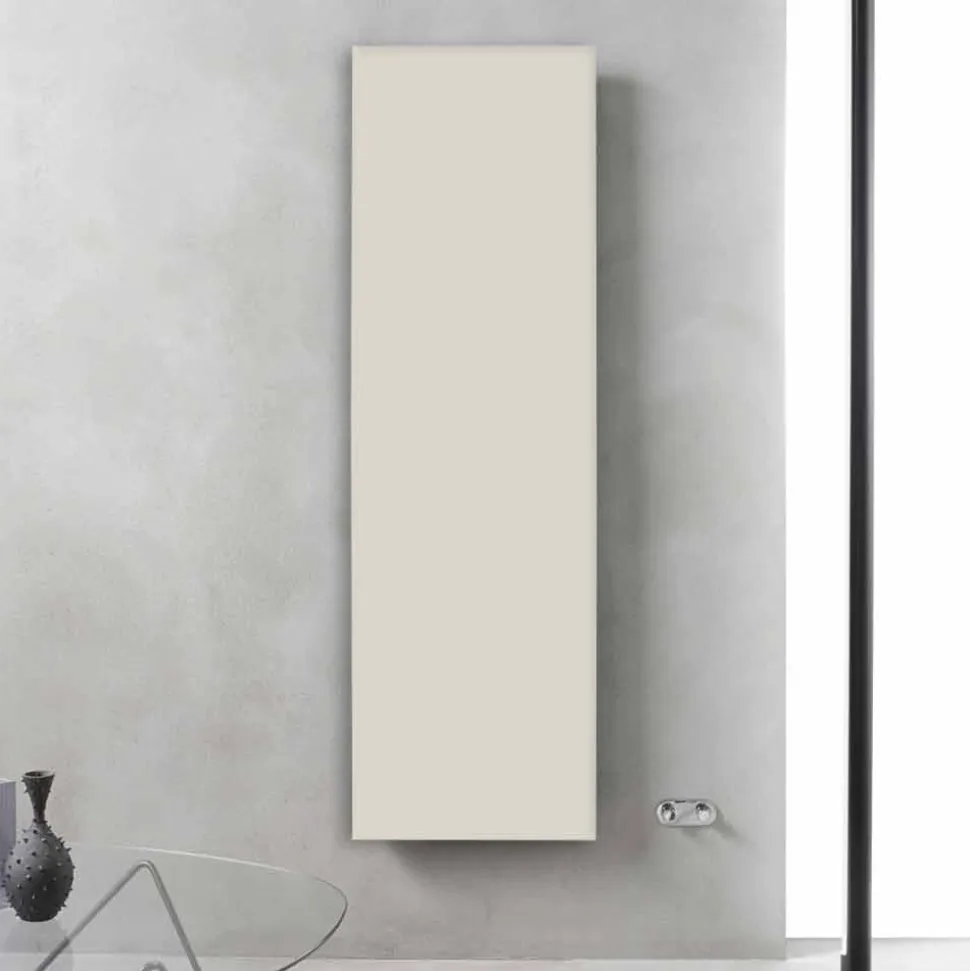 Radiatore Verticale di Design in Acciaio Bianco Grigiastro fino a 839 W - Ice