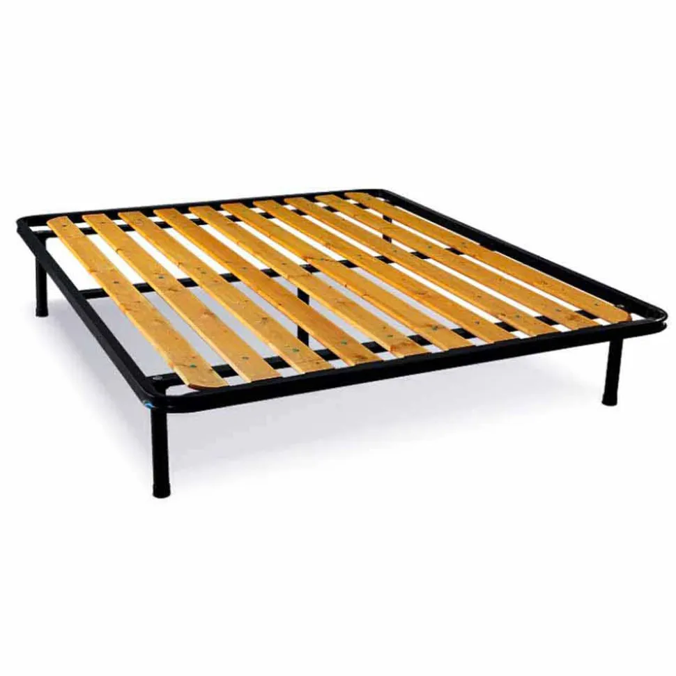 Rete Matrimoniale con Doghe Verticali in Legno Bio Comfort 2 160x190 - Mast