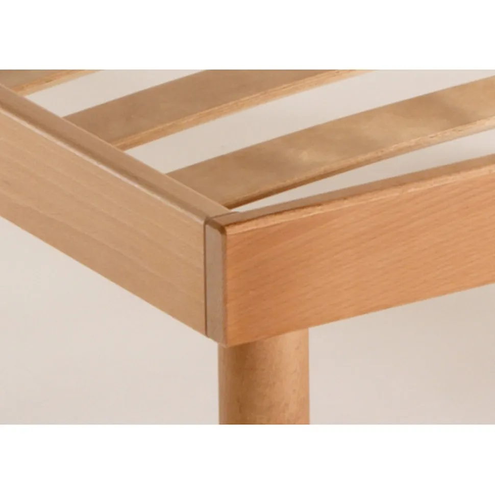 Rete Piazza e Mezzo Interamente in Legno di Faggio Bio Delta 120x190 cm - Delta