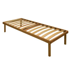 Rete Singola Interamente in Legno di Faggio Bio Delta 80x190 cm - Delta